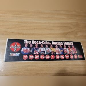 Vintage NASCAR Coca-Cola Racing Family Sheetz Bumper Sticker